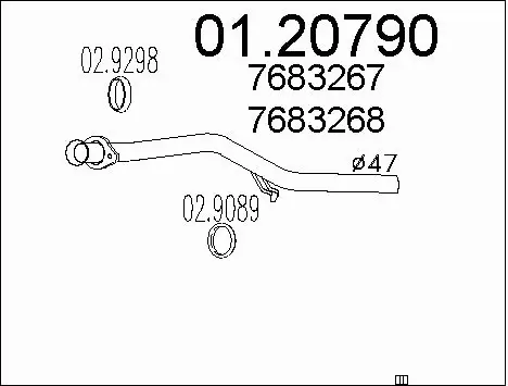 Exhaust Pipe (01.20790)