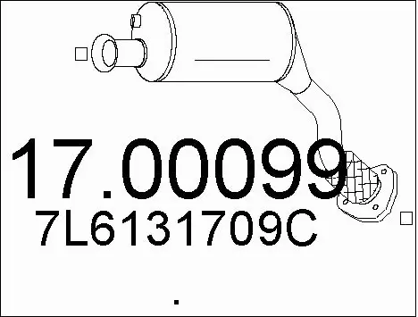Soot/Particulate Filter, exhaust system (17.00099)