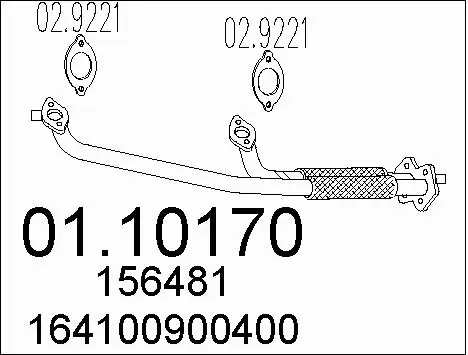 Exhaust Pipe (01.10170)