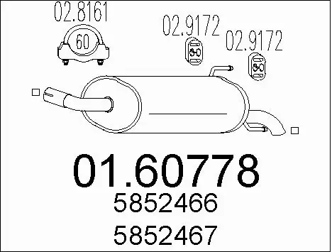 Rear Muffler (01.60778)