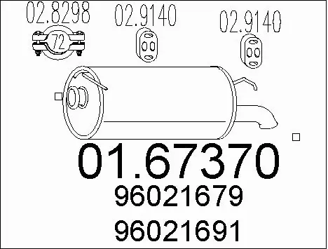 Rear Muffler (01.67370)
