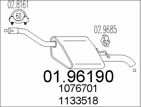 Rear Muffler (01.96190)