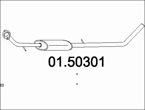 Centre Muffler (01.50301)