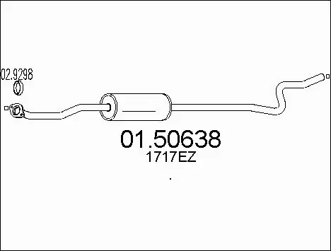 Centre Muffler (01.50638)
