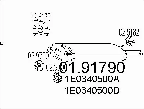Rear Muffler (01.91790)