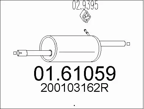 Rear Muffler (01.61059)