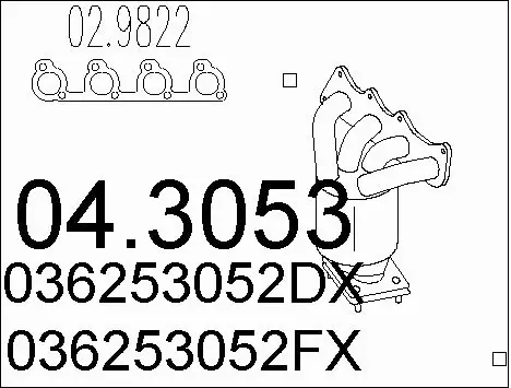 Catalytic Converter (04.3053)