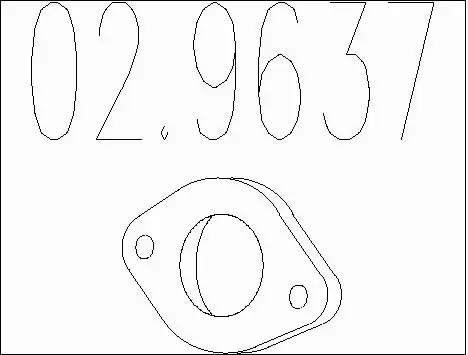 Gasket, exhaust pipe (02.9637)