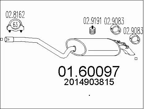 Rear Muffler (01.60097)