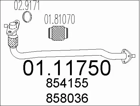 Exhaust Pipe (01.11750)