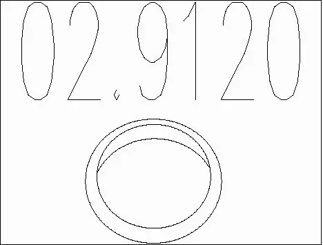 Seal Ring, exhaust pipe (02.9120)