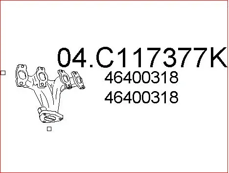 Exhaust Pipe (04.C117377K)