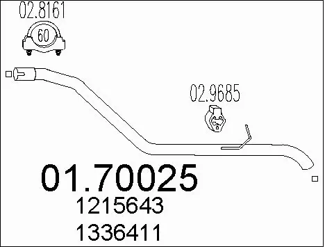 Exhaust Pipe (01.70025)