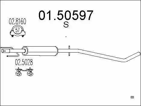Centre Muffler (01.50597)