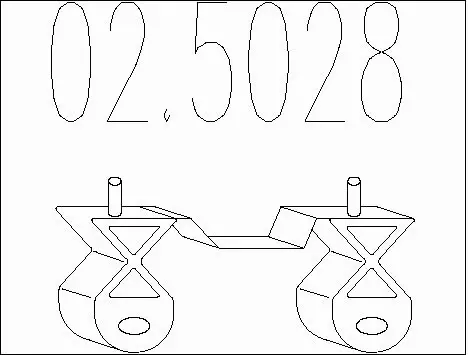 Rubber Buffer, muffler (02.5028)