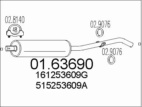 Rear Muffler (01.63690)