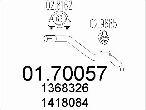 Exhaust Pipe (01.70057)