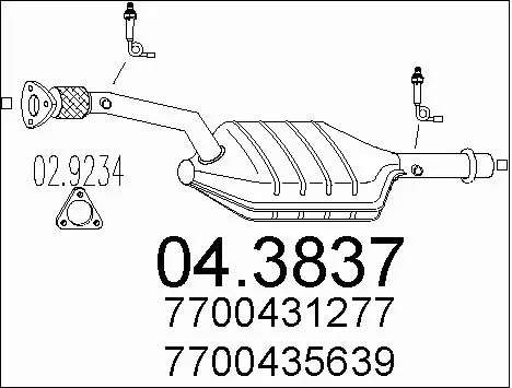 Catalytic Converter (04.3837)