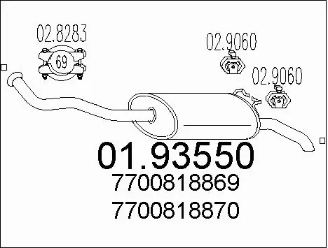 Rear Muffler (01.93550)