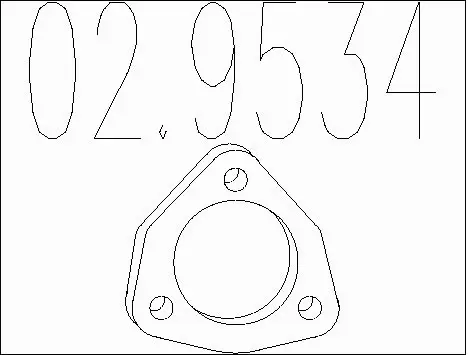 Gasket, exhaust pipe (02.9534)