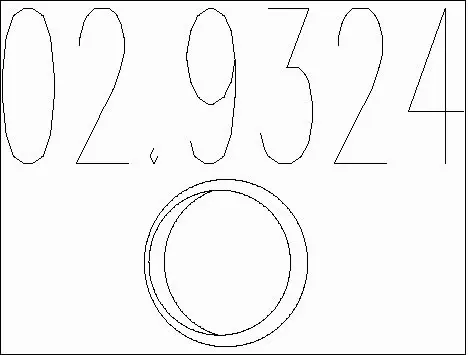 Gasket, exhaust pipe (02.9324)