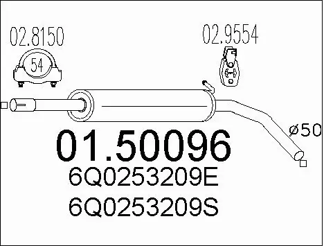 Centre Muffler (01.50096)