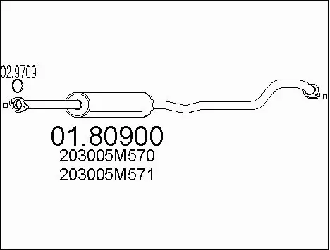 Centre Muffler (01.80900)