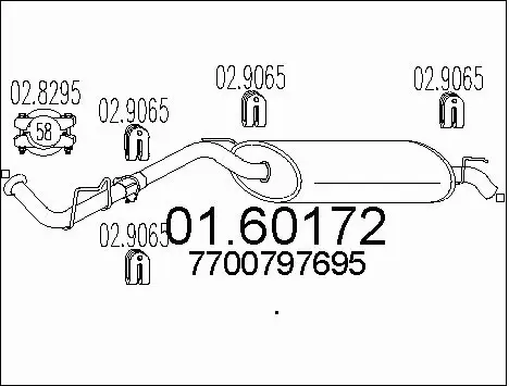 Rear Muffler (01.60172)