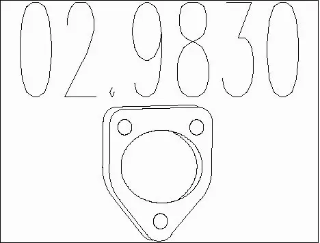 Gasket, exhaust pipe (02.9830)