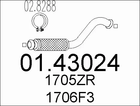 Exhaust Pipe (01.43024)