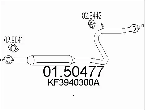 Centre Muffler (01.50477)