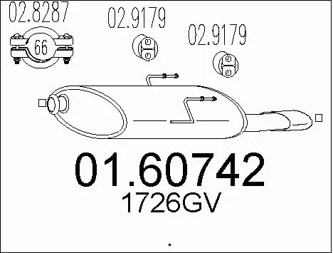 Rear Muffler (01.60742)
