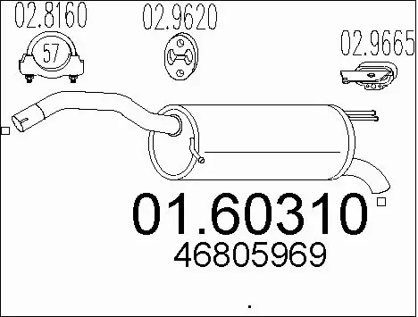 Rear Muffler (01.60310)