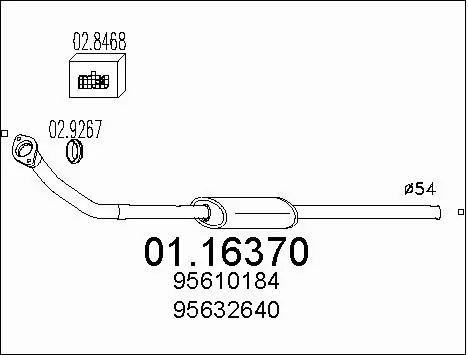 Exhaust Pipe (01.16370)