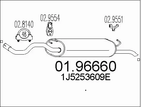 Rear Muffler (01.96660)