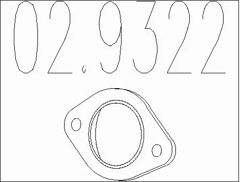 Gasket, exhaust pipe (02.9322)