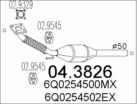 Catalytic Converter (04.3826)