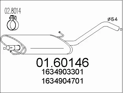 Rear Muffler (01.60146)