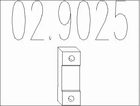 Rubber Buffer, muffler (02.9025)