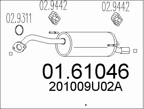Rear Muffler (01.61046)