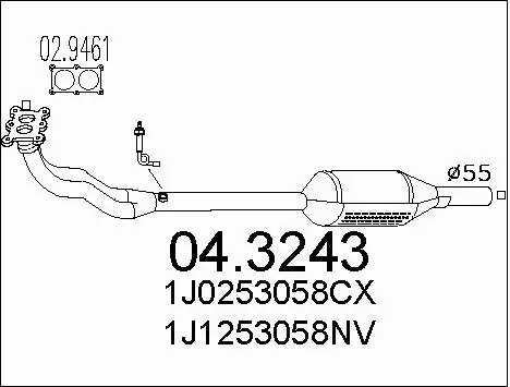 Catalytic Converter (04.3243)