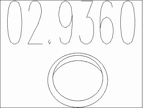 Gasket, exhaust pipe (02.9360)
