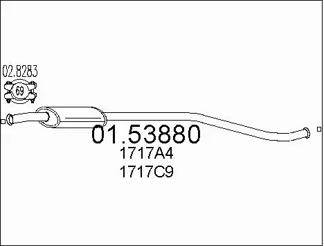 Centre Muffler (01.53880)