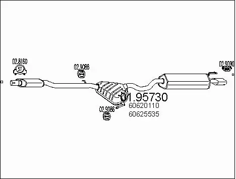 Rear Muffler (01.95730)