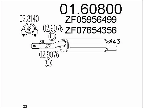 Rear Muffler (01.60800)