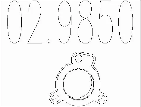 Gasket, exhaust pipe (02.9850)