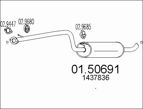Centre Muffler (01.50691)