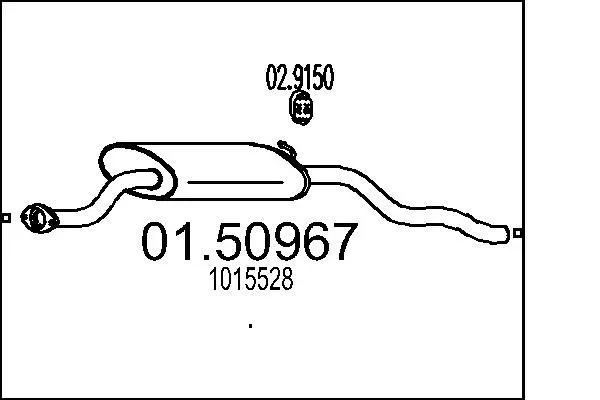 Centre Muffler (01.50967)