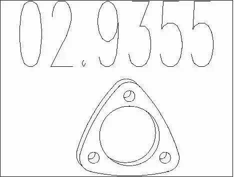 Gasket, exhaust pipe (02.9355)