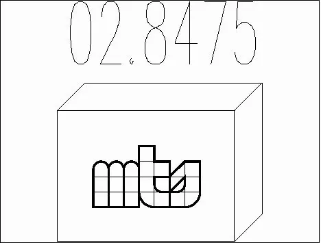 Mounting Kit, muffler (02.8475)